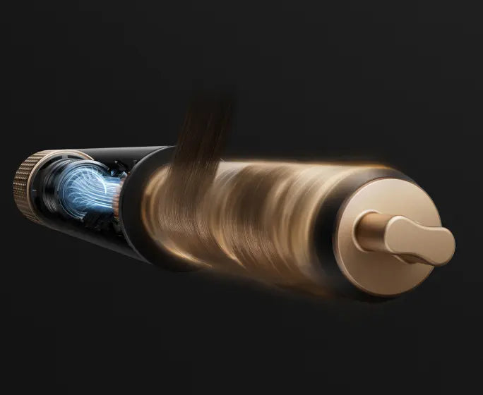 Pleated Design to 
Grip Hair for Curling