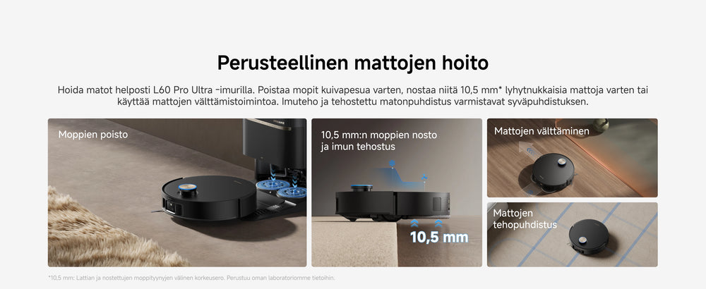Perusteellinen mattojen hoito