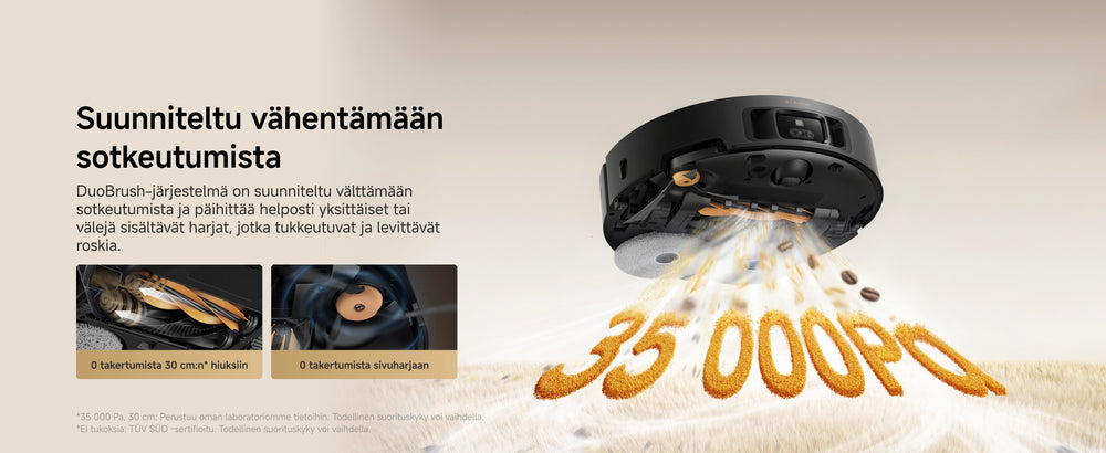 Suunniteltu vähentämään sotkeutumista