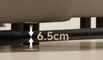 Pääsee jopa  6,5 cm*korkuisiin paikkoihin