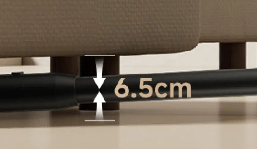 Pääsee jopa  6,5 cm*korkuisiin paikkoihin