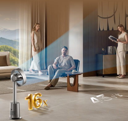 16-kertainen ilmavirta AirBoost™-teknologialla